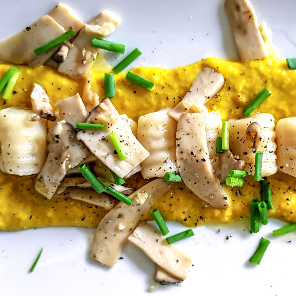 Vegan Gnocchi with Mango Sauce