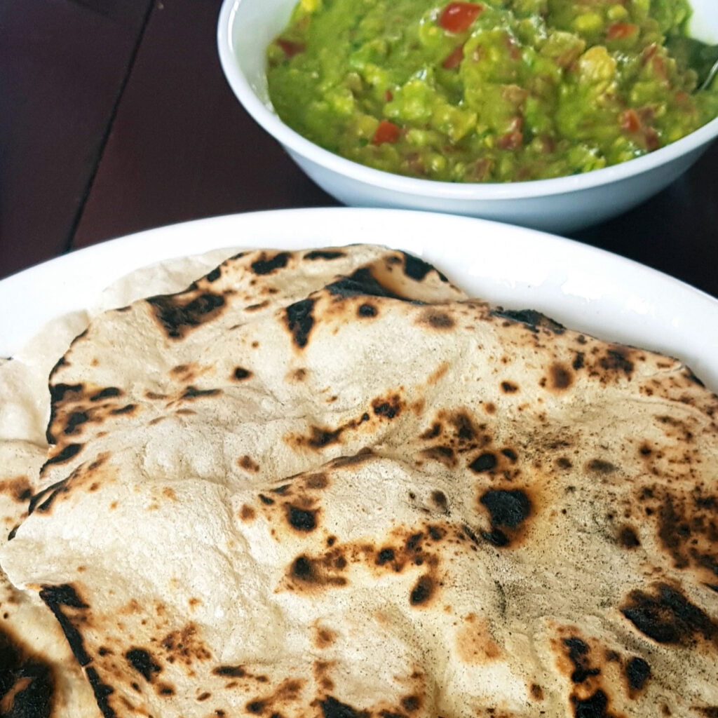 Vegan Chapati Bread with Guacamole